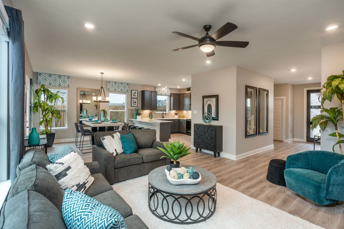 New Homes in Pflugerville, TX - Village at Northtown Plan 2245 Great Room