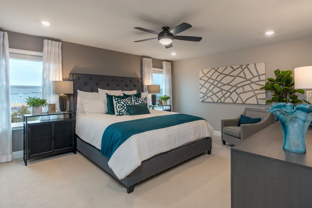 New Homes in Manor, TX - Presidential Meadows Plan 2245 Primary Bedroom