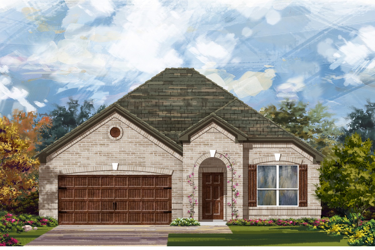 New Homes in Round Rock, TX - Salerno - Classic Collection Plan 1792 Elevation B