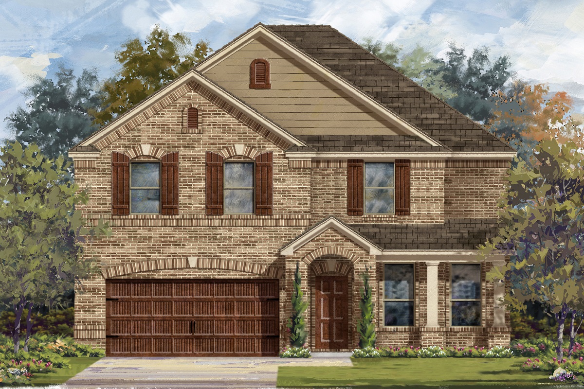 New Homes in Round Rock, TX - Salerno - Classic Collection Plan 3125 Elevation B