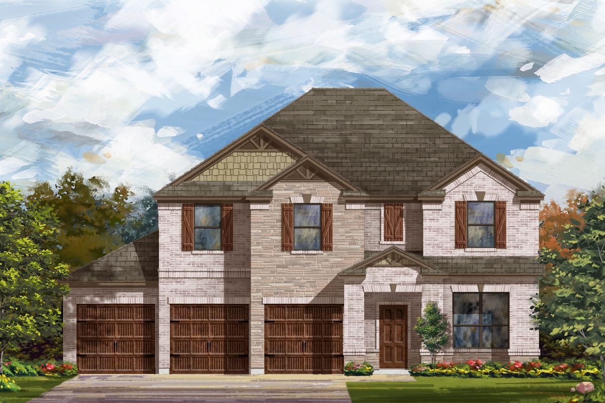 New Homes in Round Rock, TX - Salerno - Hallmark Collection Plan 3125 Elevation C