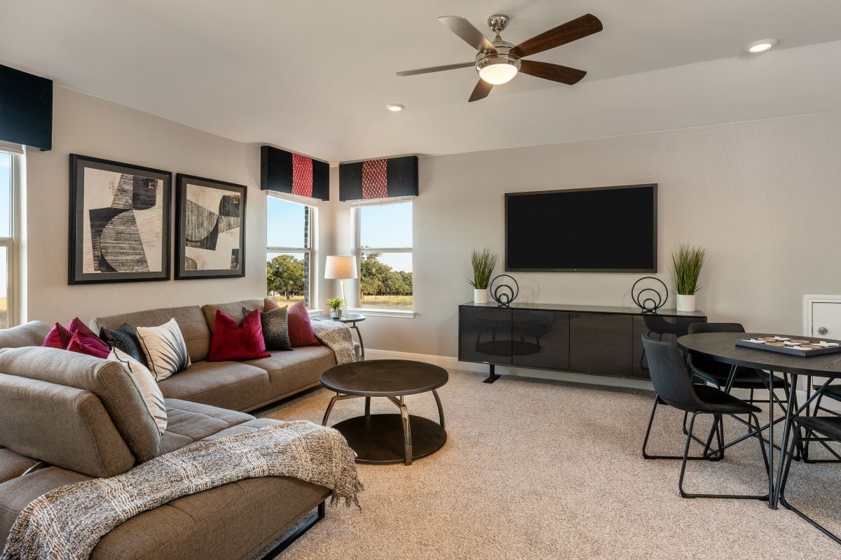 New Homes in Round Rock, TX - Salerno - Heritage Collection Plan 2412 Game Room
