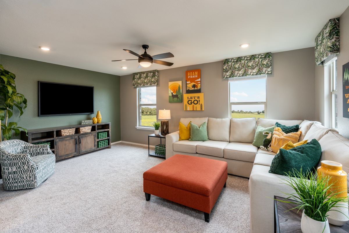 New Homes in Round Rock, TX - Salerno - Hallmark Collection Plan 2502 Game Room