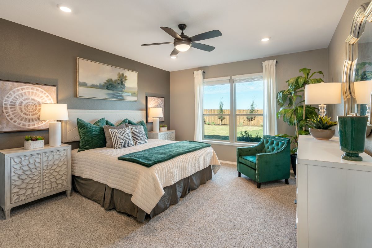 New Homes in Round Rock, TX - Salerno - Hallmark Collection Plan 2502 Primary Bedroom
