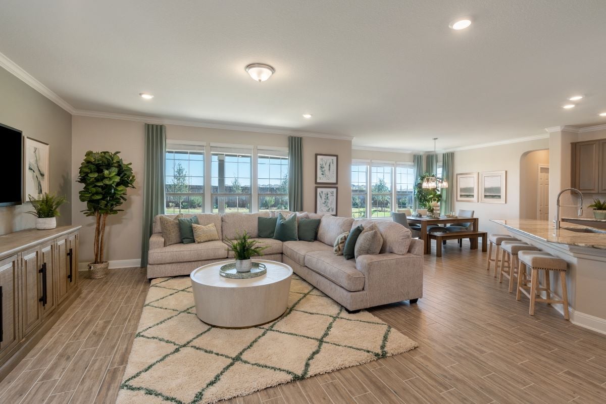 New Homes in Round Rock, TX - Salerno - Hallmark Collection Plan 3475 Great Room