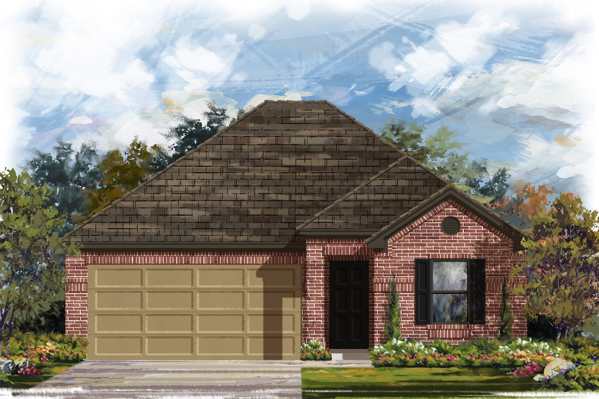 New Homes in Jarrell, TX - Sonterra - Eastwood Plan 1591 Elevation H