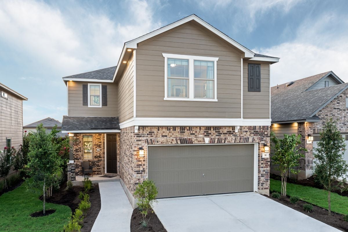 New Homes in 8002 Little Deer Crossing (Scenic Brook Dr. and Hwy. 71), TX - Plan 2458