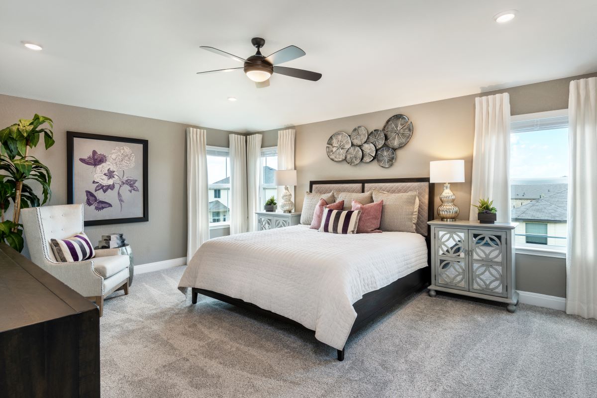 New Homes in Round Rock, TX - Salerno - Heritage Collection Plan 2898 Primary Bedroom as modeled at Sonterra
