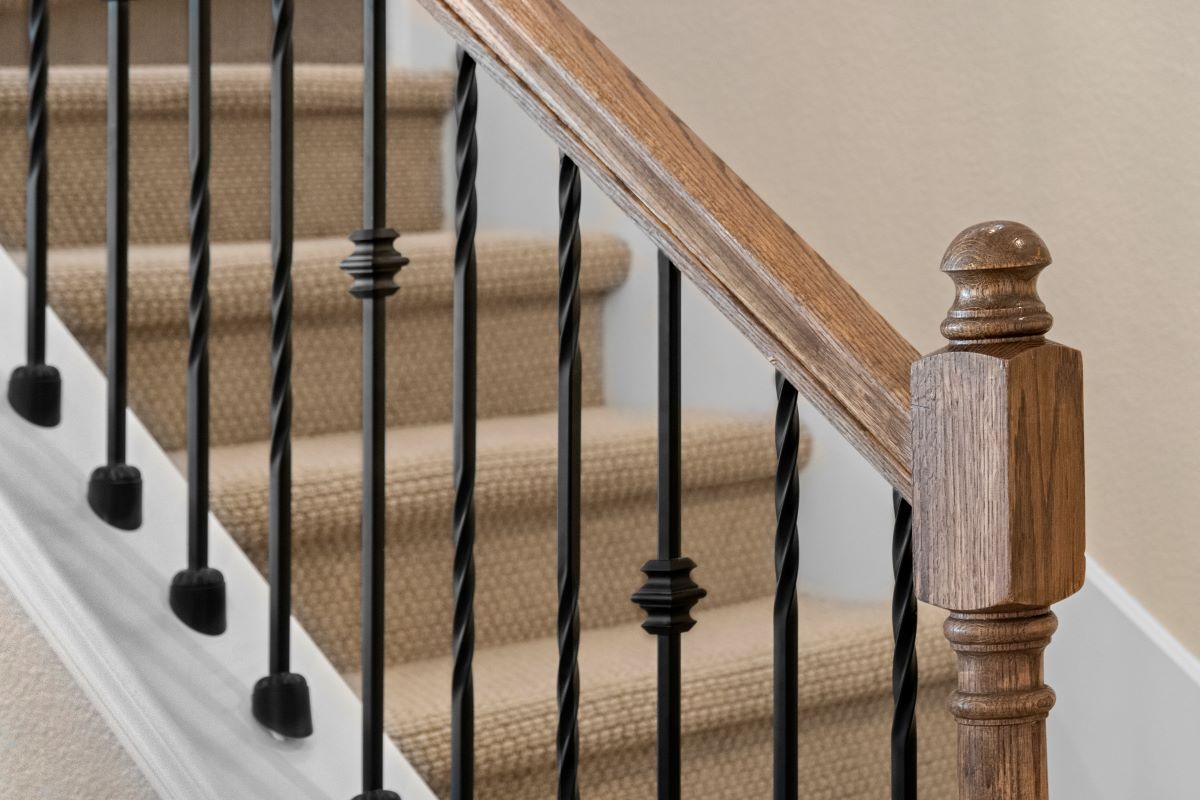 Wrought-iron stair rail