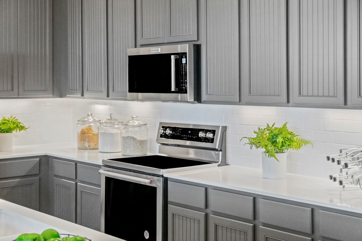 Shaker-style kitchen cabinets