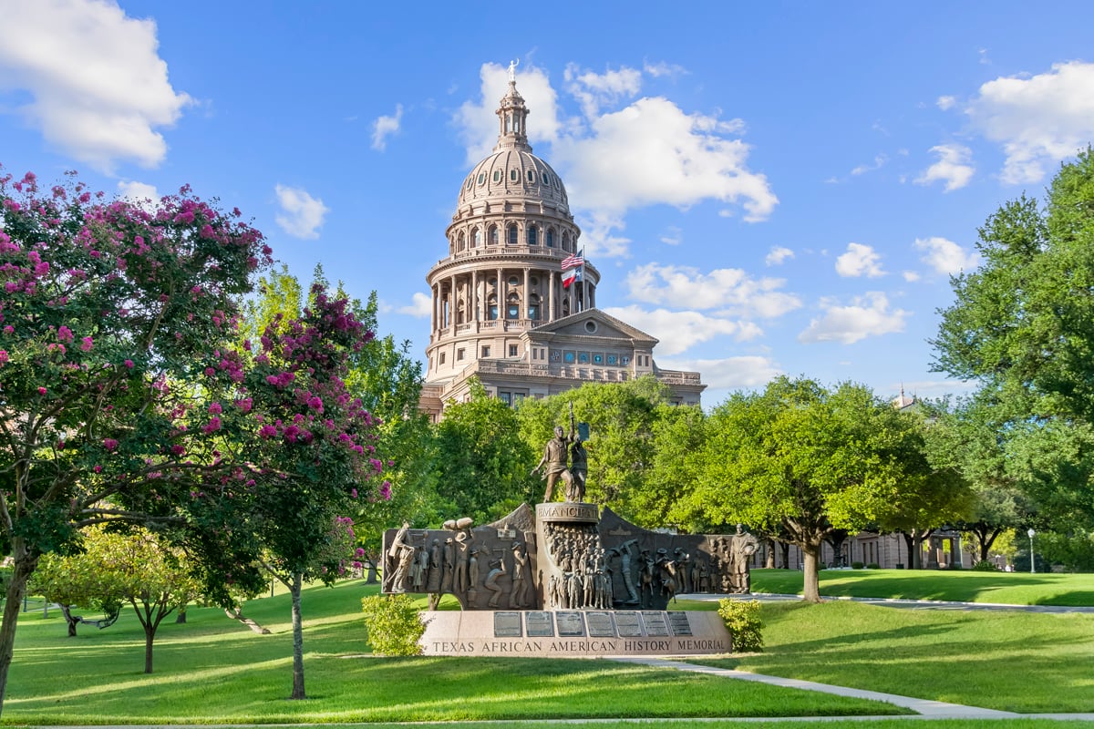 Minutes to the Texas State Capitol