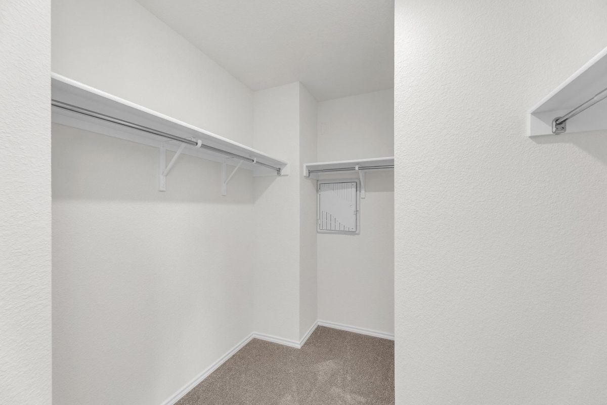 Primary walk-in closet