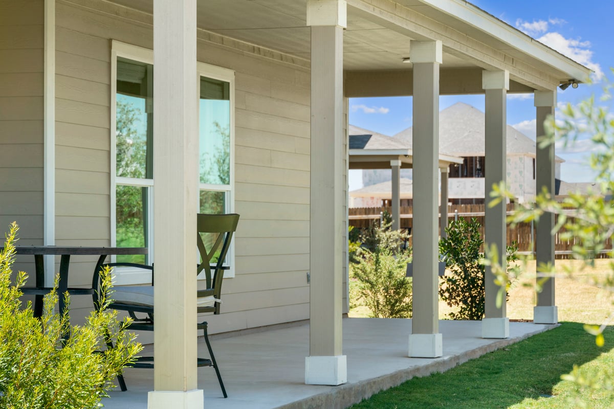 Covered back patio