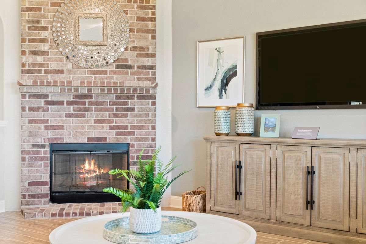 Fireplace at family room