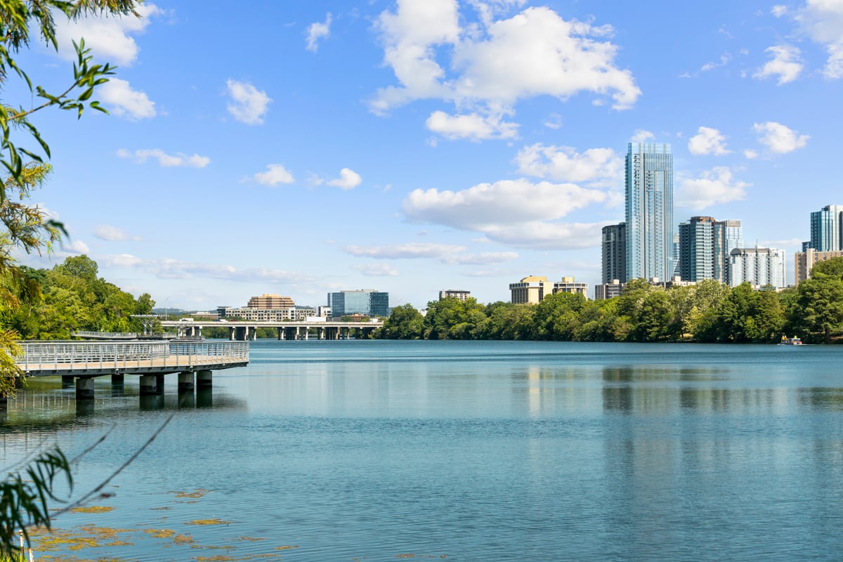 Just a short drive to Lady Bird Lake