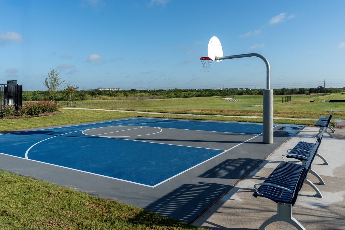 Community basketball court