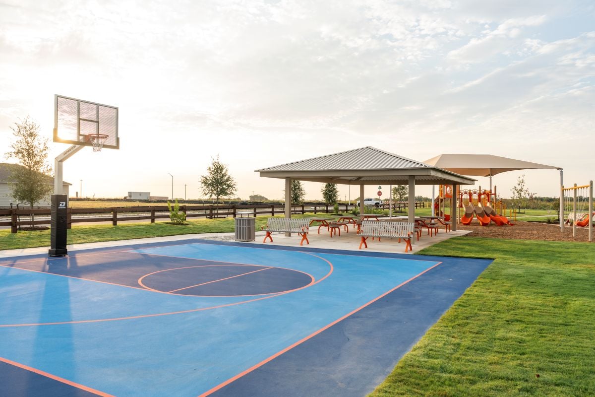 Community basketball court