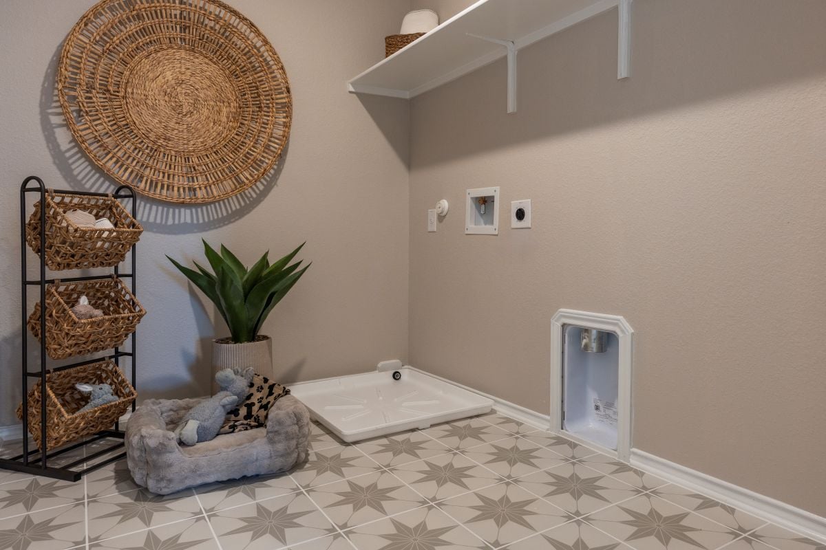 Dedicated laundry room