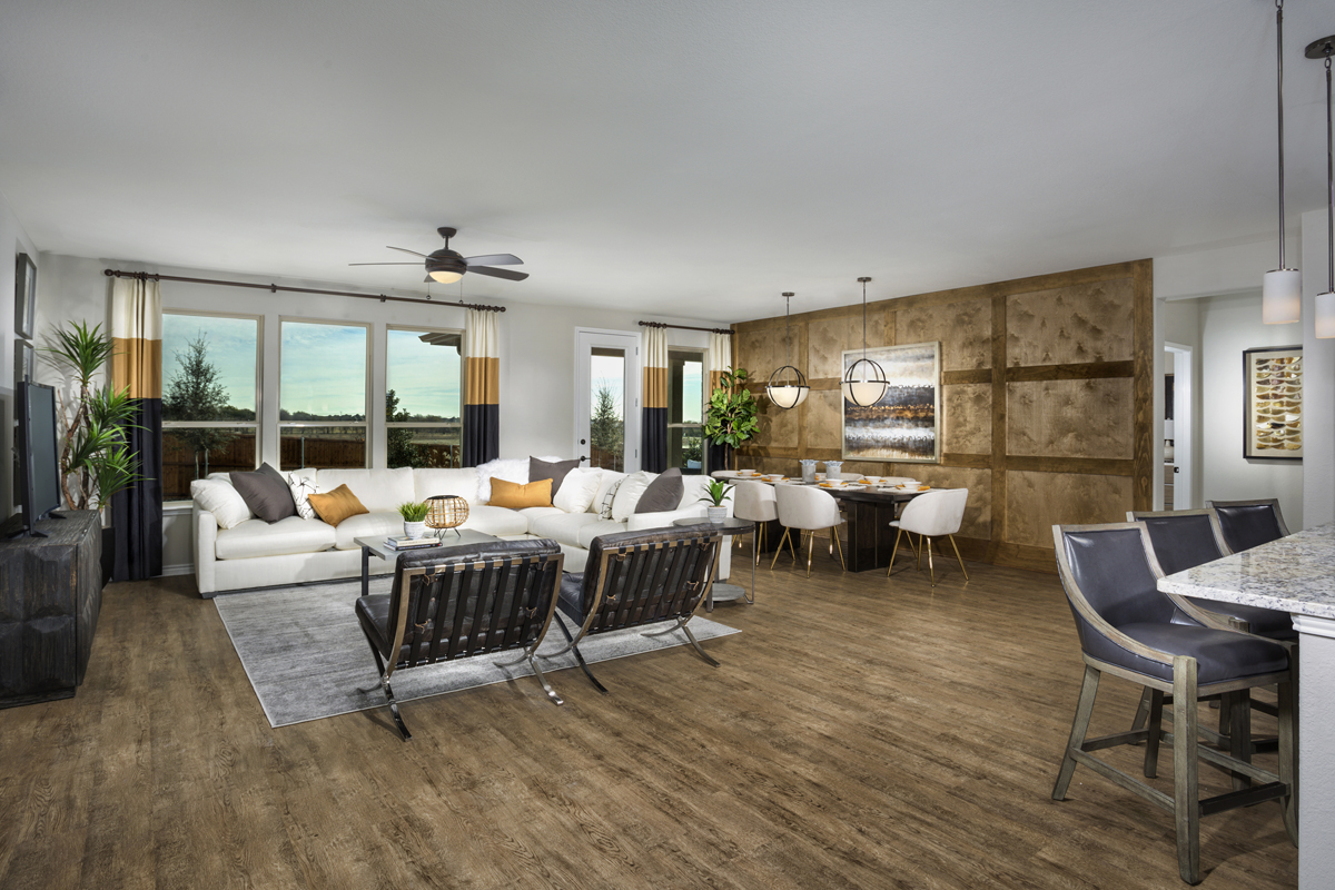 New Homes in Fort Worth, TX - Copper Creek Plan 2085 Great Room