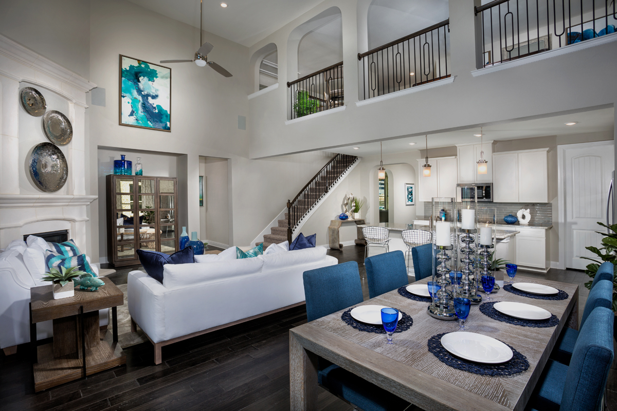 New Homes in Frisco, TX - Retreat at Stonebriar Plan 3149 Great Room Alternate View