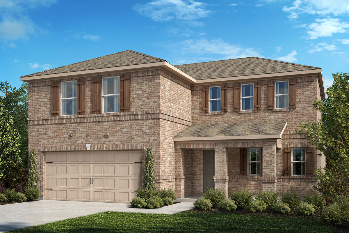 New Homes in Fort Worth, TX - Copper Creek Plan 2547 Elevation A