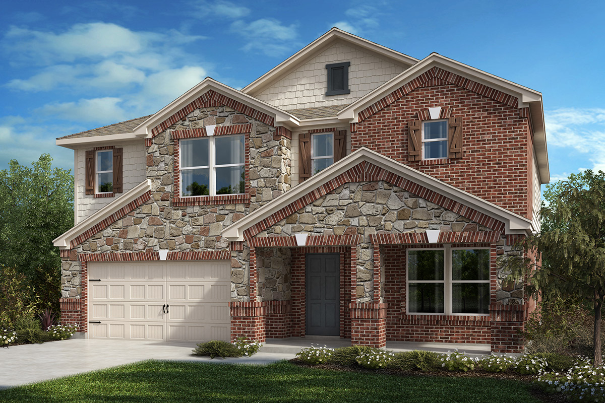 New Homes in Fort Worth, TX - Copper Creek Plan 2803 Elevation C
