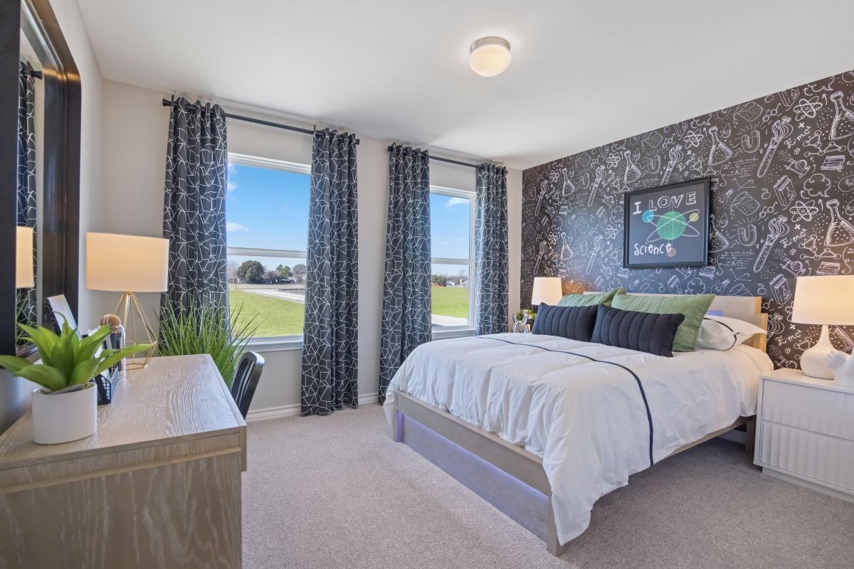 Spacious secondary bedrooms
