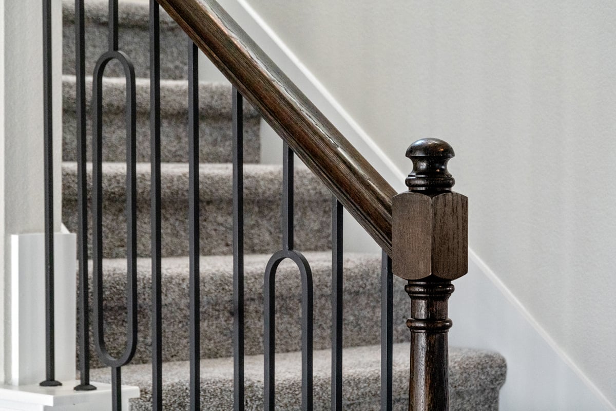 Wrought-iron stair rail