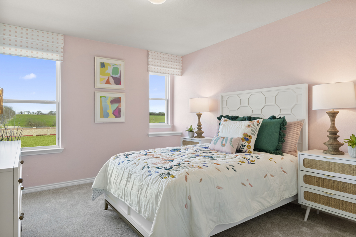 Spacious secondary bedrooms