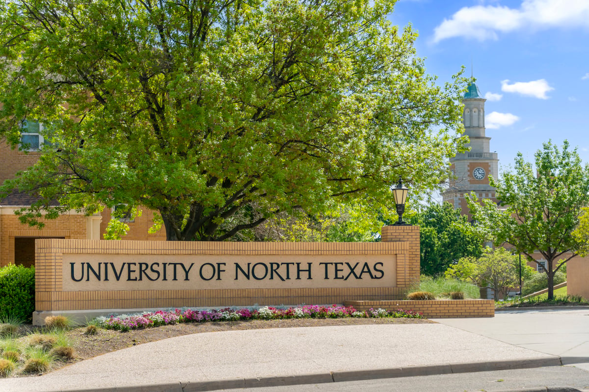 Short drive to University of North Texas