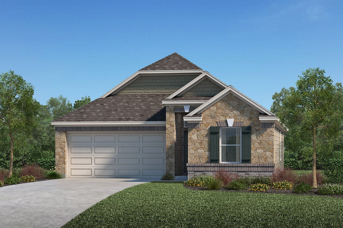 New Homes in Katy, TX - Katy Manor Preserve Plan 1631 Elevation F