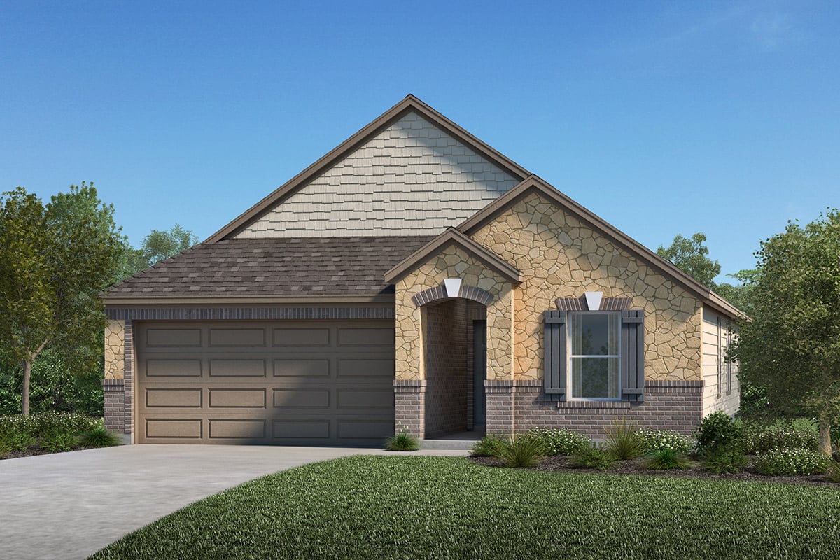 New Homes in Fresno, TX - Olympia Falls Plan 1889 - Elevation F