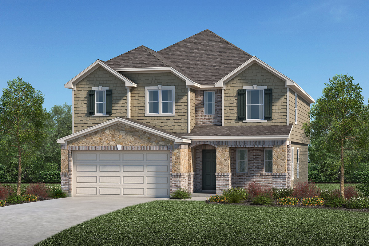 New Homes in Katy, TX - The Meadows at Westfield Village Plan 2372 Elevation F