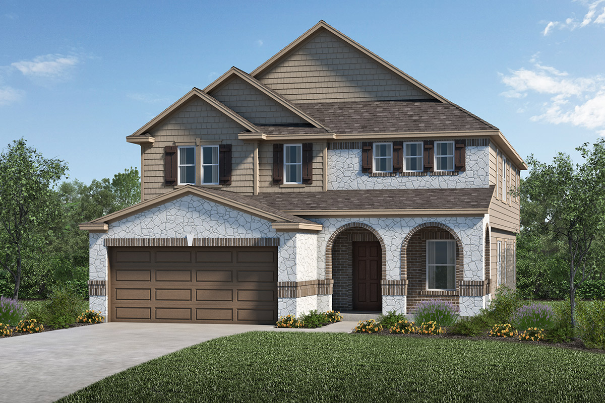 New Homes in Fresno, TX - Olympia Falls Plan 2961 - Elevation F