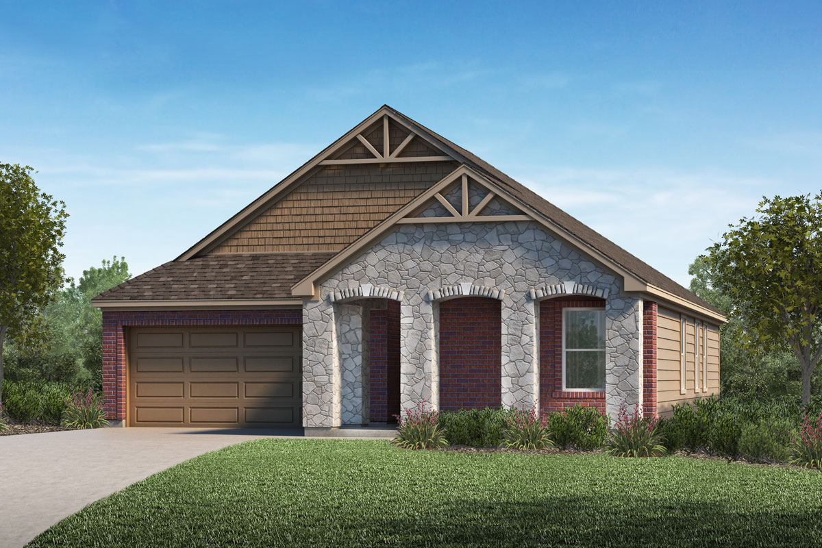 New Homes in La Marque, TX - Sunset Grove Plan 1491 Elevation D