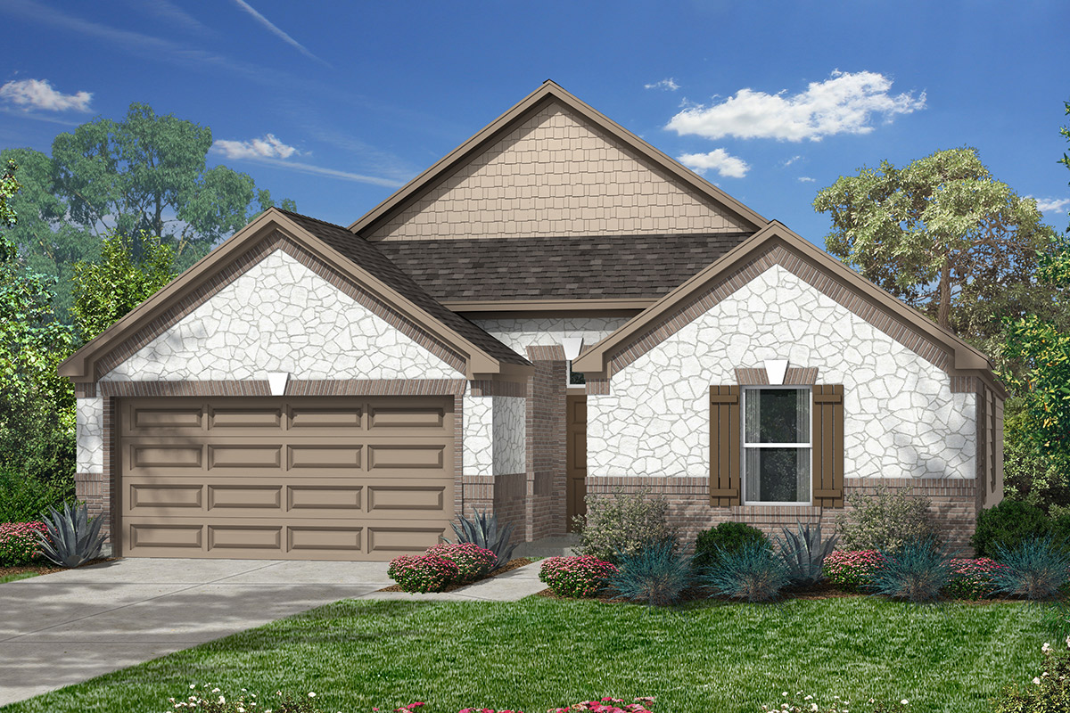 New Homes in Houston, TX - Lakewood Pines Preserve Plan 2314 Elevation L