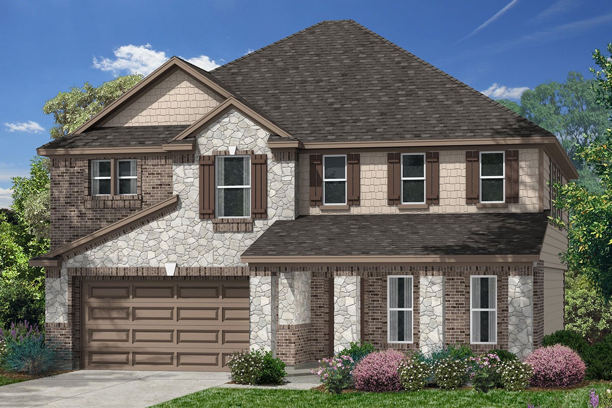 New Homes in Alvin, TX - Imperial Forest Plan 2478 Elevation K