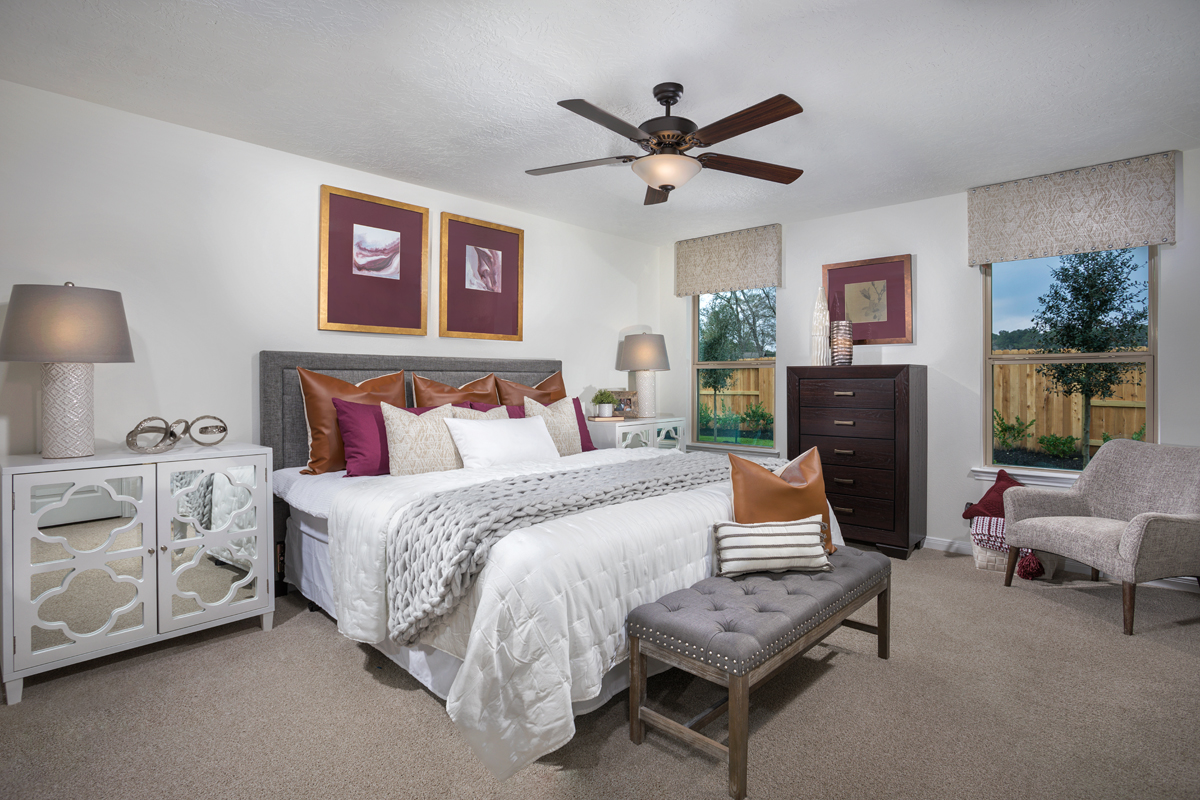 New Homes in Magnolia, TX - Creekside Court Plan 1585 Primary Bedroom