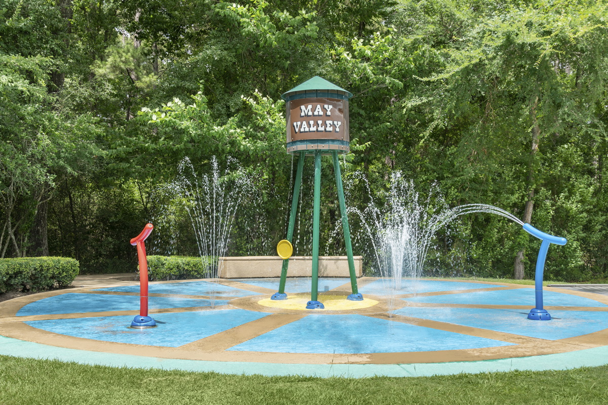 An easy drive to May Valley Park Splash Pad