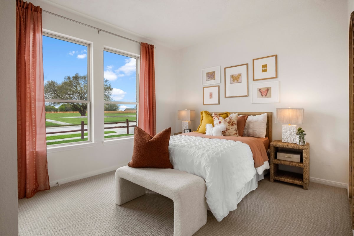 Spacious secondary bedrooms