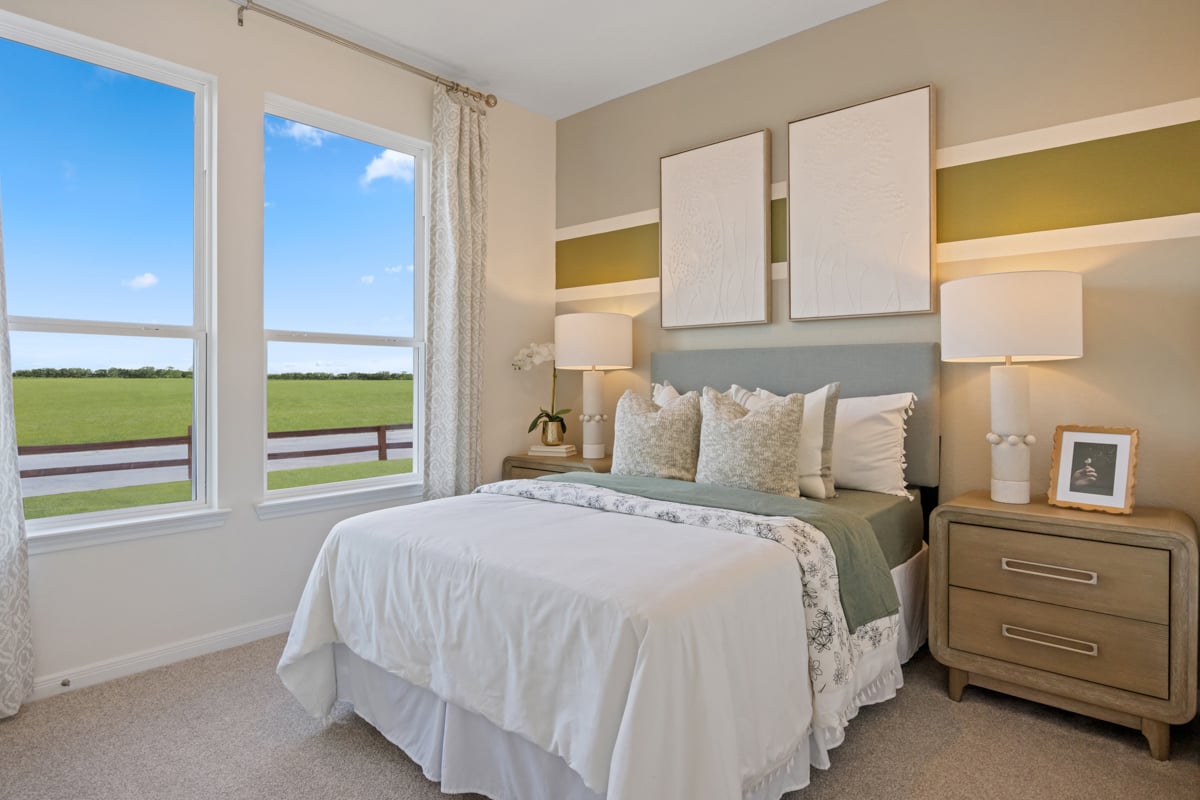 Spacious secondary bedrooms