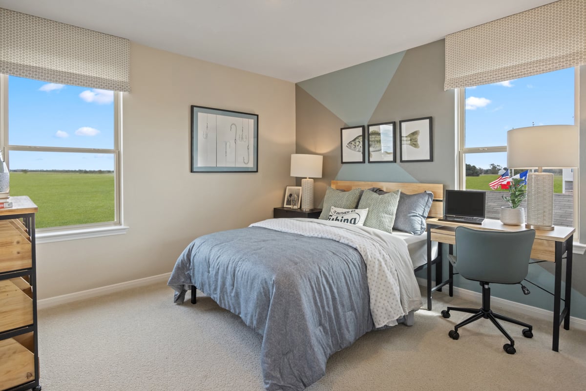 Spacious secondary bedrooms