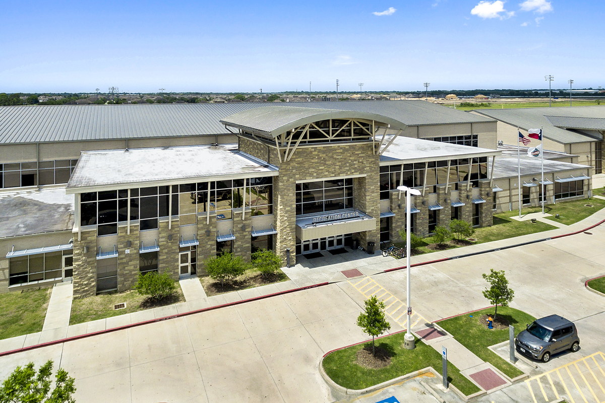 Short drive to Pearland Recreation Center