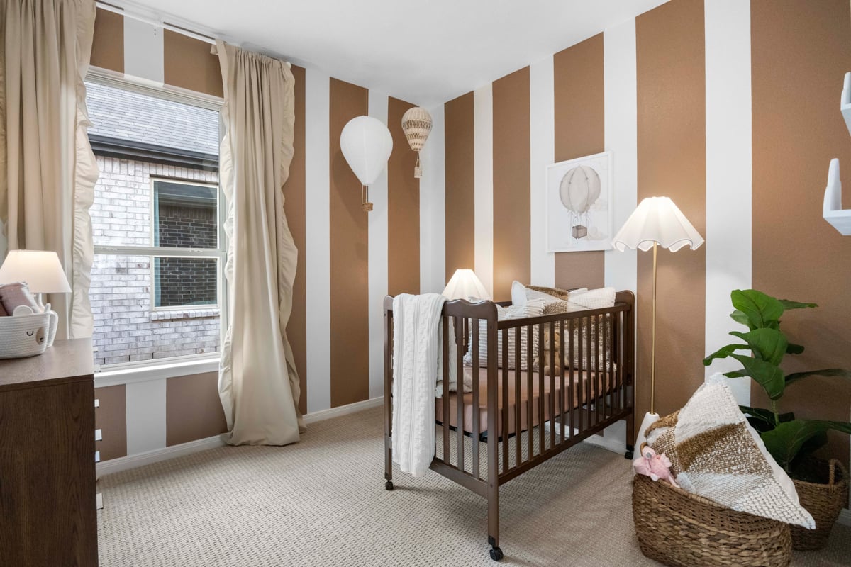 Spacious secondary bedrooms