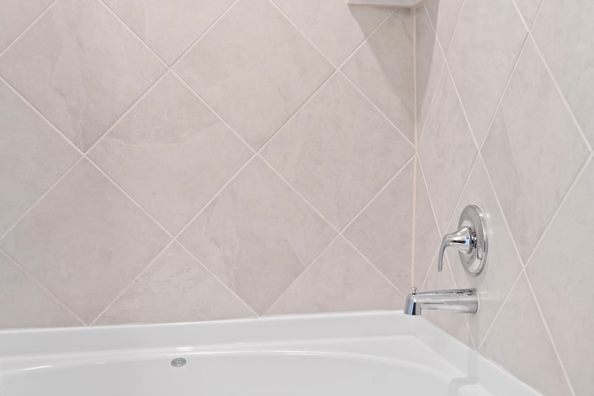 Tub with tile surround