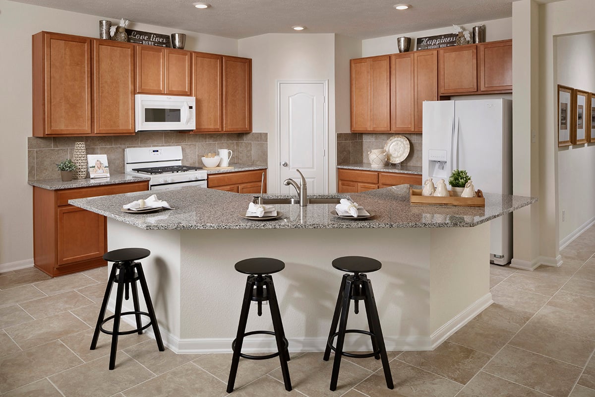 New Homes in Cypress, TX - Marvida Preserve Plan 2130 Kitchen