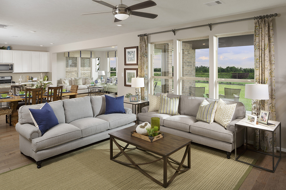 New Homes in Katy, TX - Katy Manor Preserve Plan 2478 Great Room