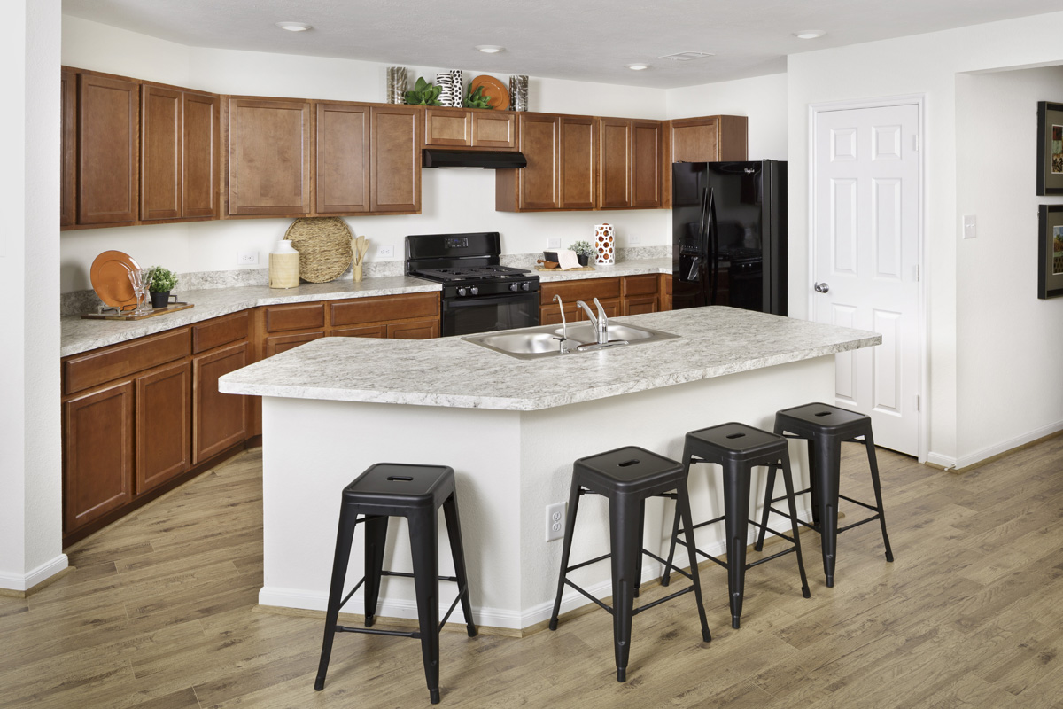 New Homes in Katy, TX - Katy Manor Trails Plan 1585 Kitchen