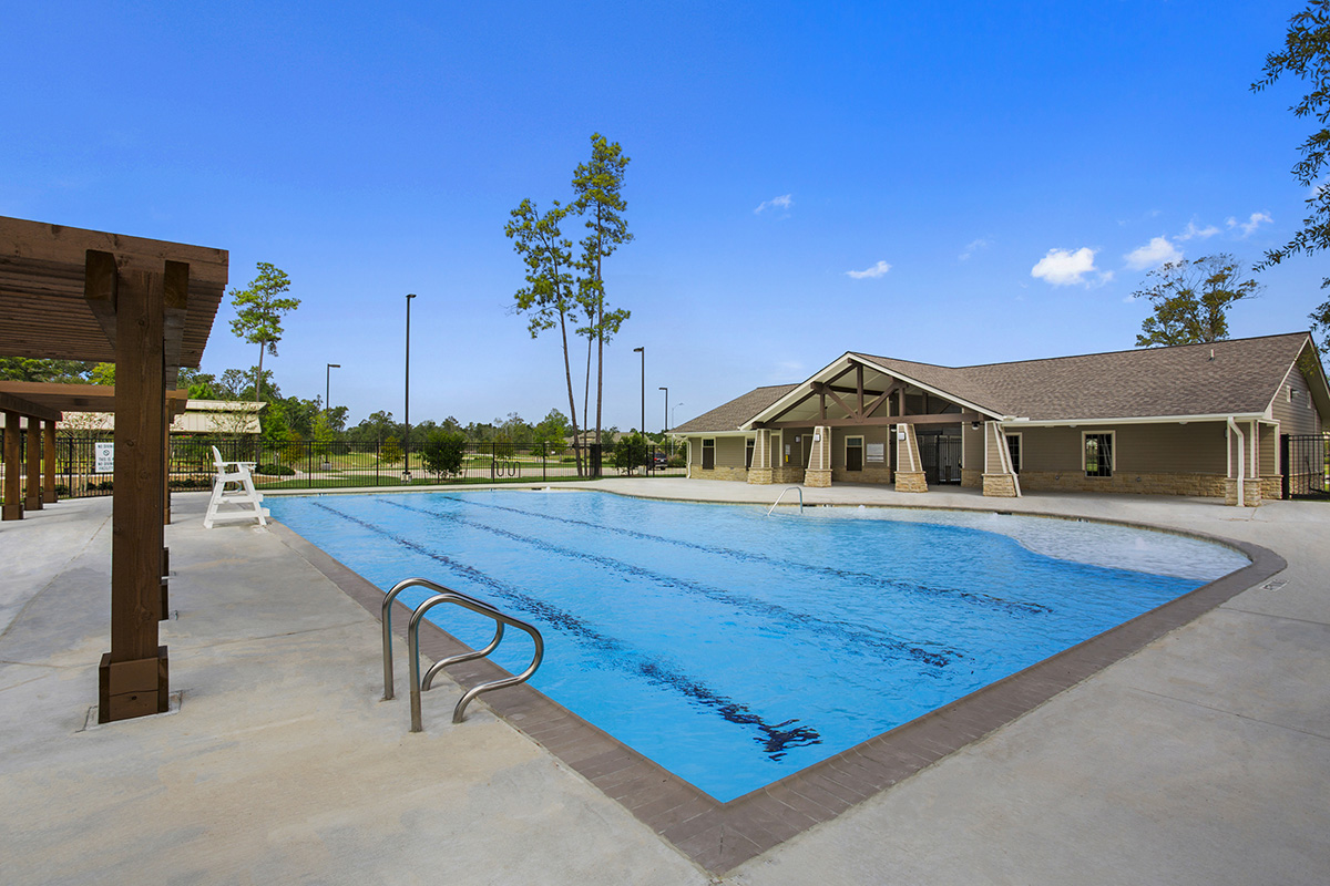 Community clubhouse and pool