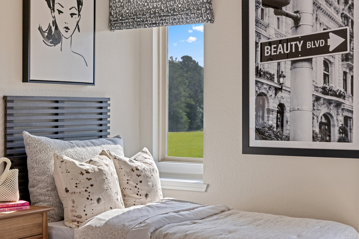 Spacious secondary bedrooms